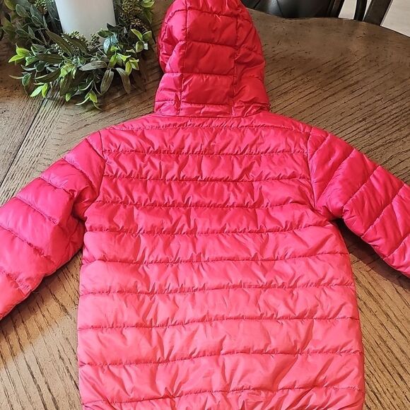 Pink Hooded puffer jacket size M 7/8 Eddie Bauer - Picture 8 of 12